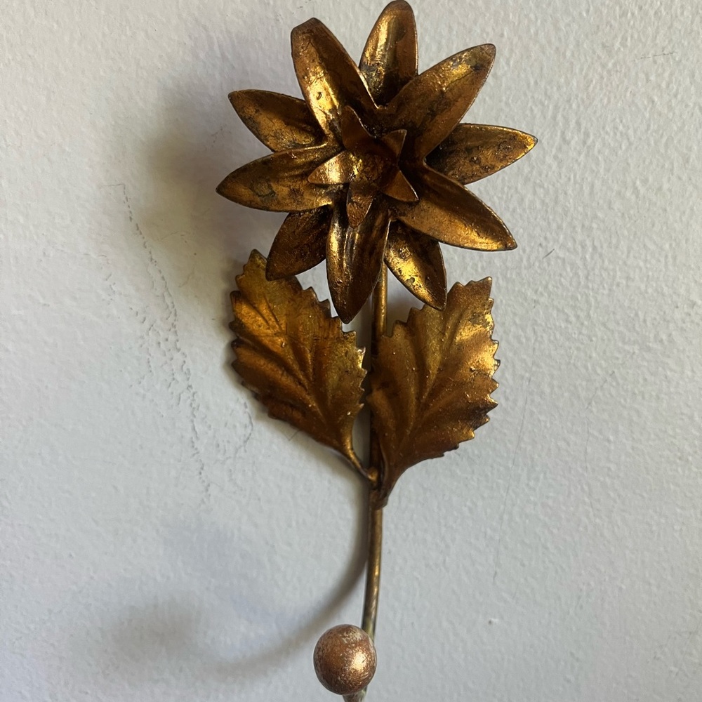 Gilt Gold Florentine Coat Hook Hanger Decor